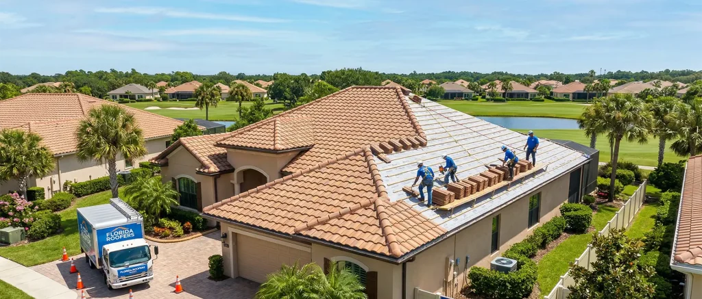 new tile roof in the villages florida